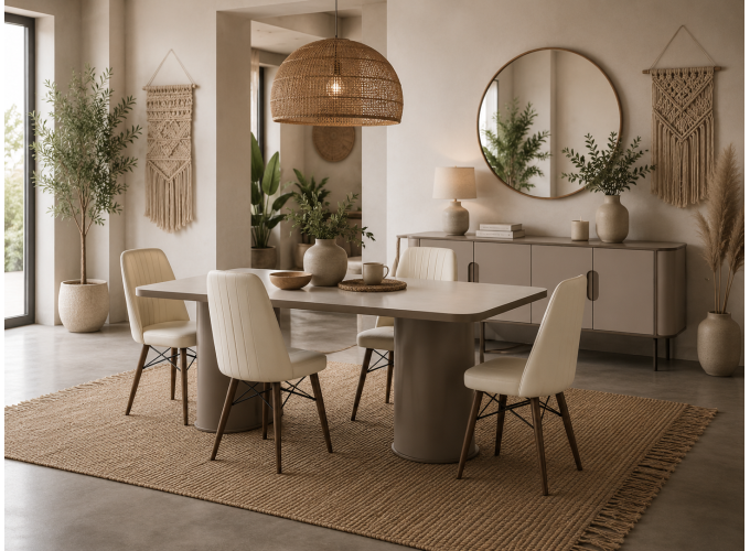 Σετ Τραπεζαρίας με 4 καρέκλες, Daria ,180x90x75 εκ. All4home