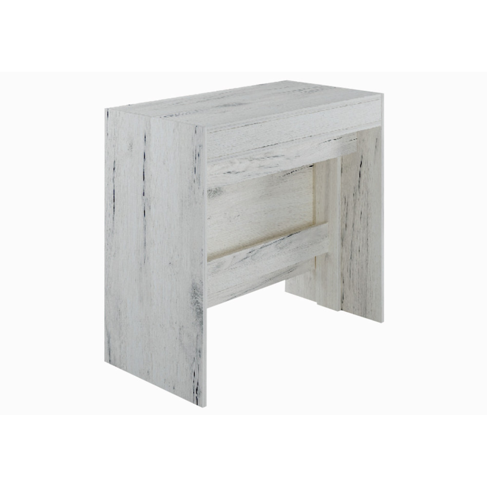 Τραπέζι κουζίνας ξύλινο Piton Λευκό, 44-240/90/75 εκ., Genomax | All4home