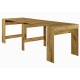 Τραπέζι κουζίνας ξύλινο Piton  Χρυσαφί , 44-240/90/75 εκ., Genomax | All4home
