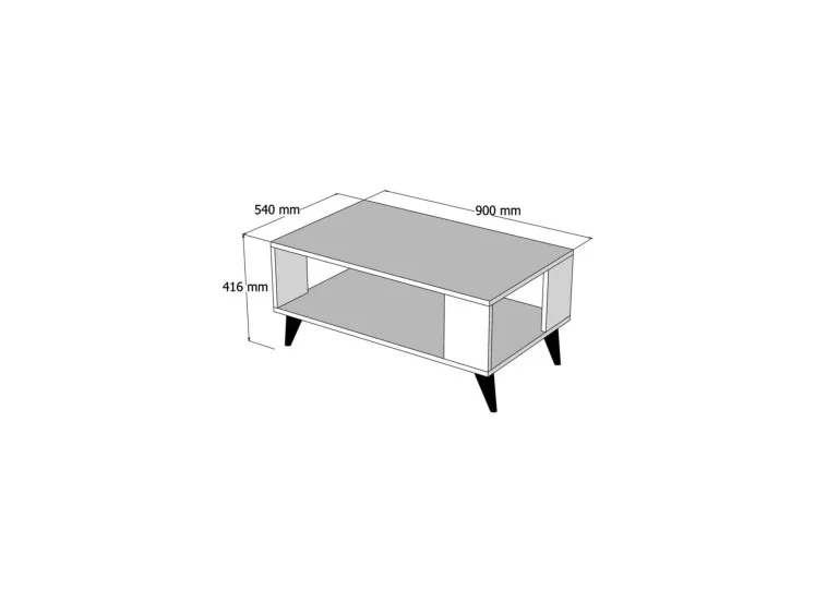 Τραπέζι σαλονιού Orta Sehra City 2022 90x54x41,6 εκ., All4home