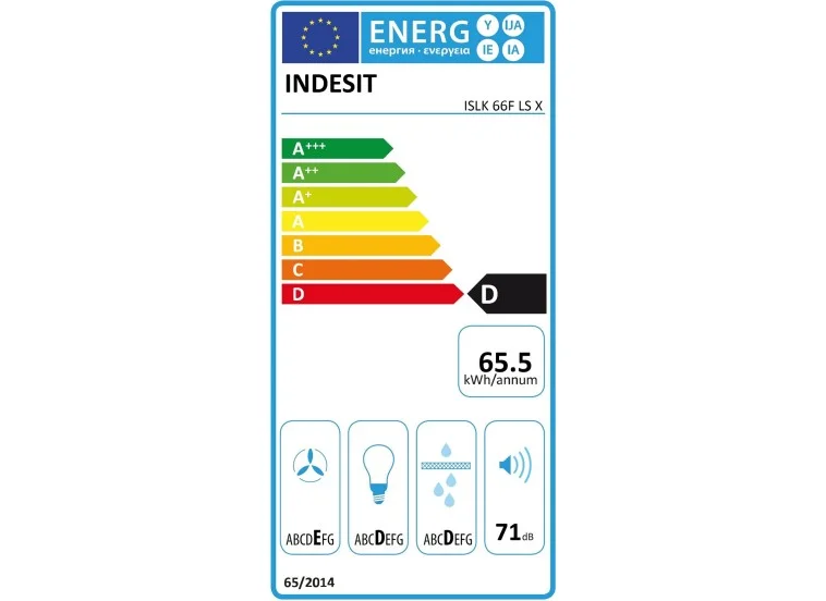 Απορροφητήρας Ελεύθερος, ISLK 66F LS X, Indesit Απορροφητήρας Ελεύθερος, ISLK 66F LS X, Indesit