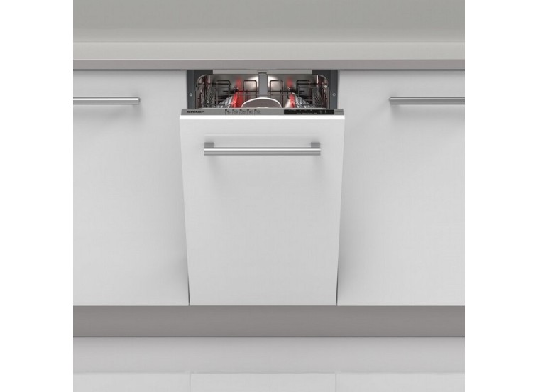Εντοιχιζόμενο Πλυντήριο Πιάτων 34kg, QW-NS14I49EX, Sharp | All4home Εντοιχιζόμενο Πλυντήριο Πιάτων 34kg, QW-NS14I49EX, Sharp