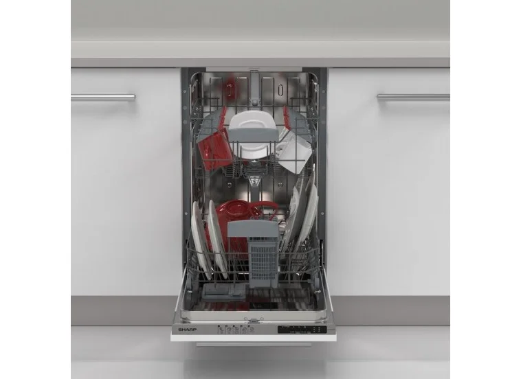 Εντοιχιζόμενο Πλυντήριο Πιάτων 34kg, QW-NS14I49EX, Sharp | All4home Εντοιχιζόμενο Πλυντήριο Πιάτων 34kg, QW-NS14I49EX, Sharp