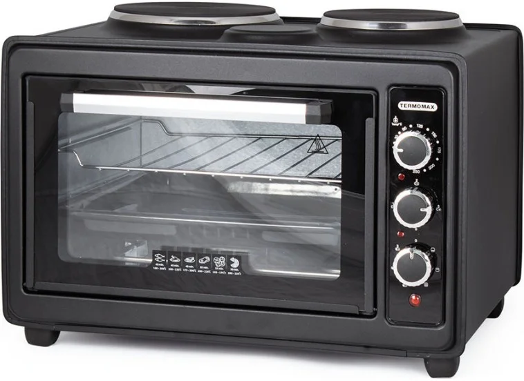 Φουρνάκι TC33BK, 33lt, Μαύρο, 50/40/34εκ., Termomax