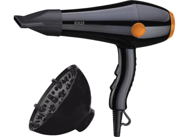 Πιστολάκι Μαλλιών, MD-1606 Black/Orange, Muhler Πιστολάκι Μαλλιών, MD-1606 Black/Orange, Muhler | All4home