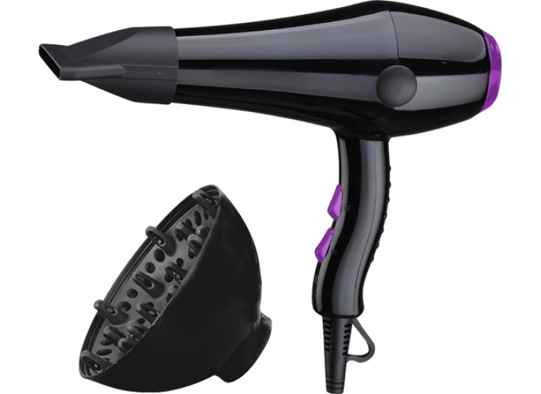 Πιστολάκι Μαλλιών, MD-1606D Black/Purple, Muhler Πιστολάκι Μαλλιών, MD-1606D Black/Purple, Muhler | All4home