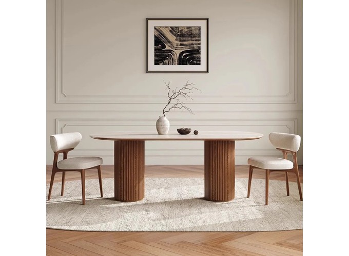 Σετ τραπεζαρίας 7 Τεμαχίων , Ivonne, Ύψος 76 εκ. Πλάτος 168 εκ. Βάθος 90 εκ. All4home