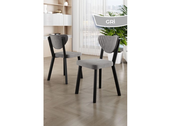 Καρέκλα Υφασμάτινη Γκρί , Arfe, All4home