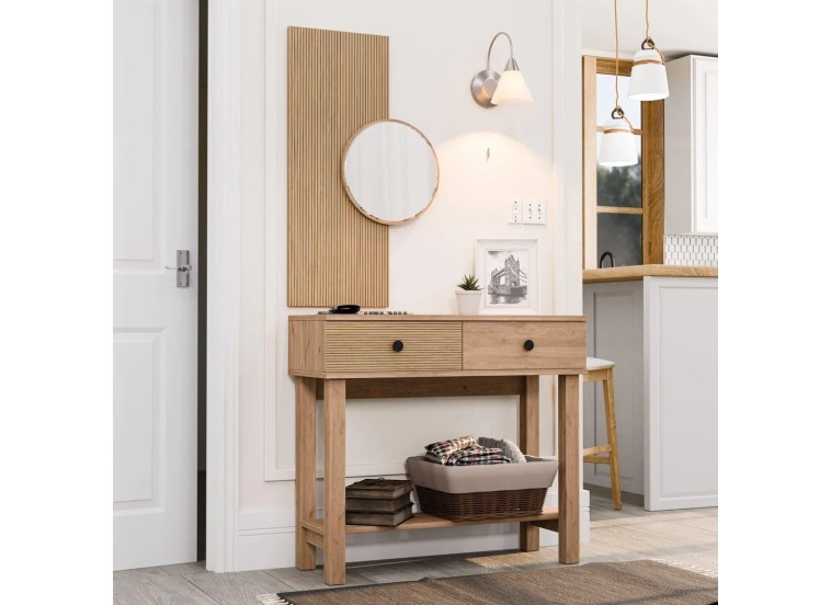 Τουαλέτα με καθρέφτη, 6014 Garda, 90x35x80εκ., All4home