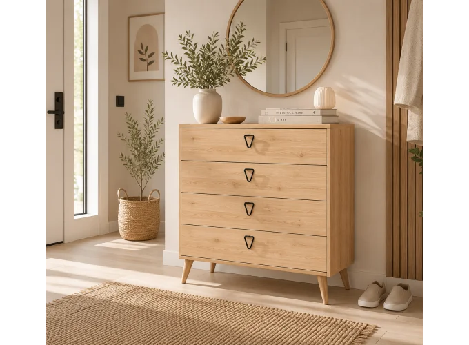 Συρταριέρα με 4 συρτάρια,Versa-ce 3610 , 80x45x90,8 , All4home