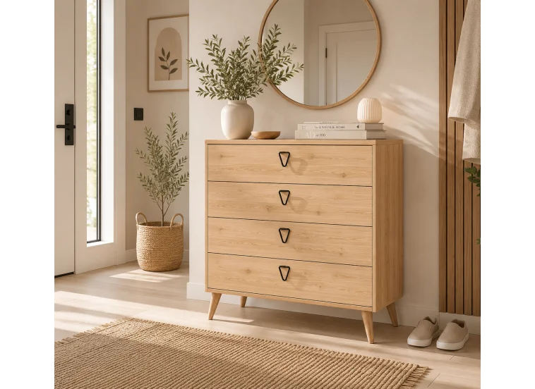 Συρταριέρα με 4 συρτάρια,Versa-ce 3610 , 80x45x90,8 , All4home