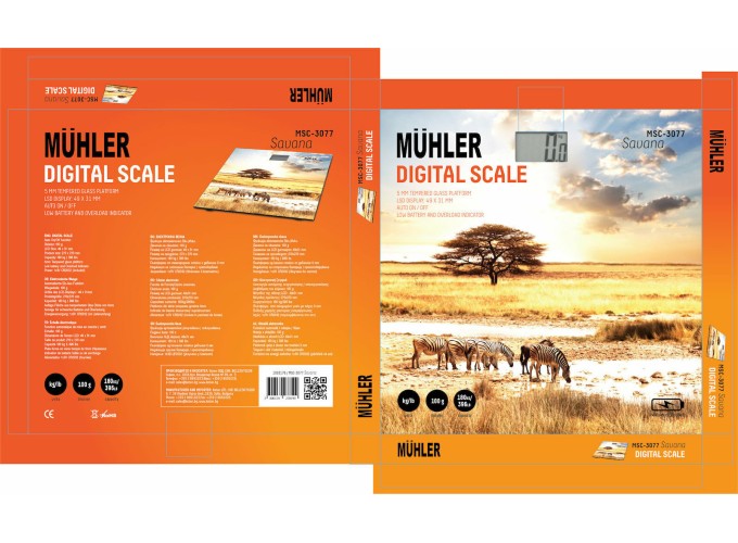 Ψηφιακή Ζυγαριά, MSC-3077 Safari, Muhler   Ψηφιακή Ζυγαριά, MSC-3077 Safari, Muhler