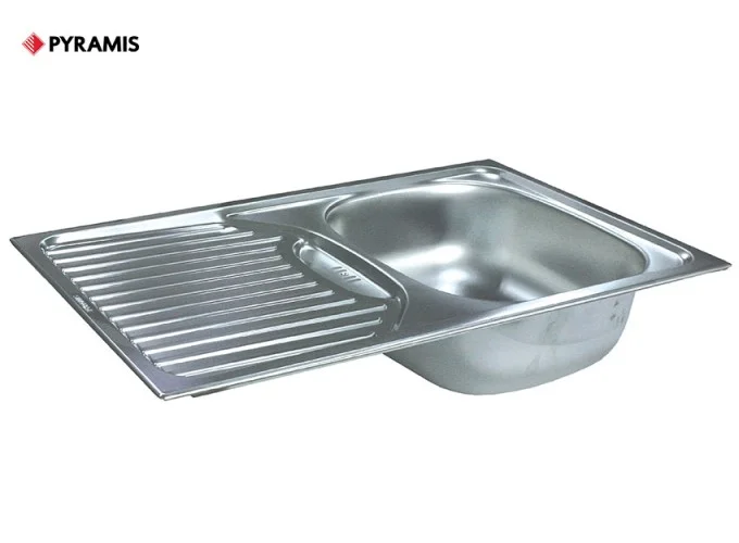 Νεροχύτης  Kari, Μήκος 78 εκ. Ύψος 15 εκ. Βάθος 43.50 εκ., 1210145004, Pyramis