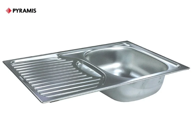 Νεροχύτης  Kari, Μήκος 78 εκ. Ύψος 15 εκ. Βάθος 43.50 εκ., 1210145004, Pyramis