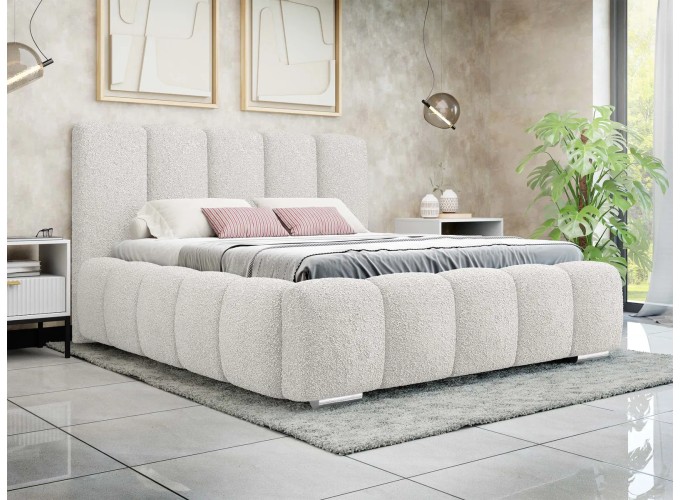 Κρεβάτι υφασμάτινο Bubble με αποθηκευτικό χώρο, 160x200 εκ., All4home