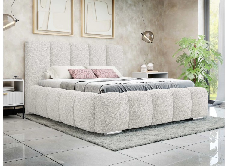 Κρεβάτι υφασμάτινο Bubble με αποθηκευτικό χώρο, 160x200 εκ., All4home