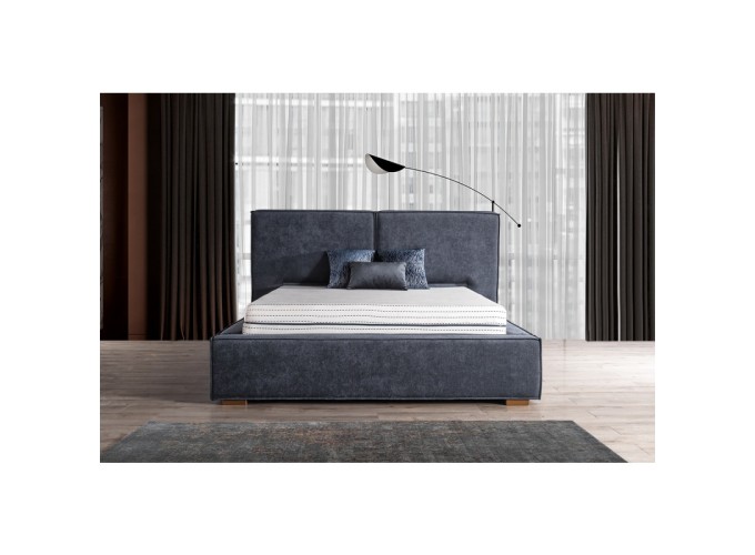 Κρεβάτι υφασμάτινο Alacati με αποθηκευτικό χώρο, 90x190 εκ., All4home