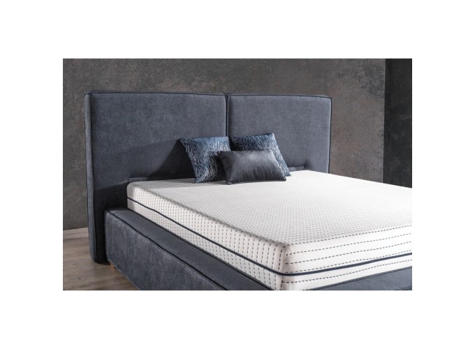 Κρεβάτι υφασμάτινο Alacati με αποθηκευτικό χώρο, 90x190 εκ., All4home