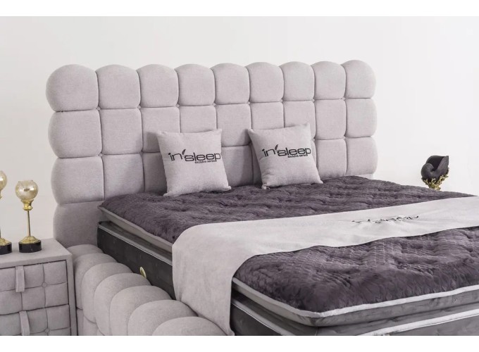 Κρεβάτι υφασμάτινο Helen με αποθηκευτικό χώρο, 90x190 εκ., All4home