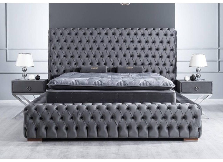 Κρεβάτι υφασμάτινο Marsilya με αποθηκευτικό χώρο, 140x200 εκ., All4home