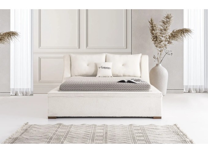 Κρεβάτι υφασμάτινο Orion με αποθηκευτικό χώρο, 90x190 εκ., All4home