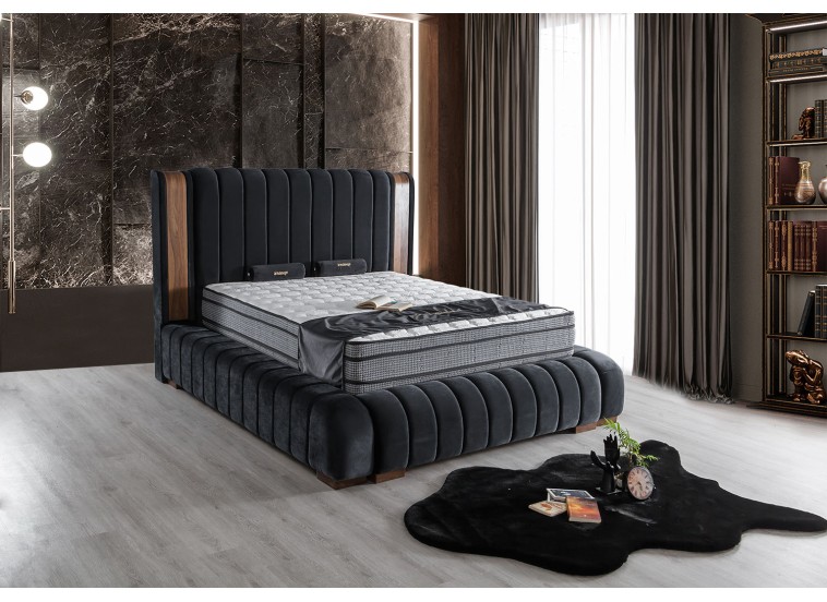 Κρεβάτι υφασμάτινο Papel με αποθηκευτικό χώρο, 140x200 εκ., All4home