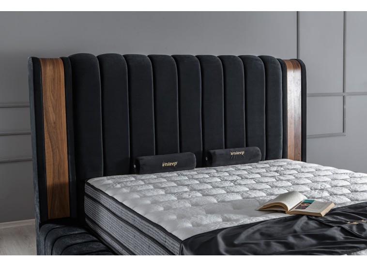 Κρεβάτι υφασμάτινο Papel με αποθηκευτικό χώρο, 140x200 εκ., All4home