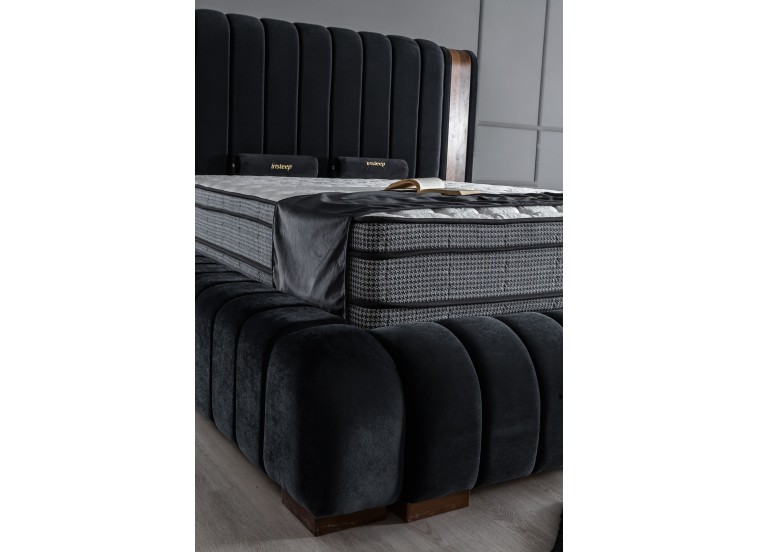 Κρεβάτι υφασμάτινο Papel με αποθηκευτικό χώρο, 140x200 εκ., All4home