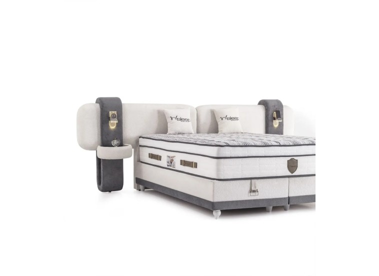 Κρεβάτι υφασμάτινο Torino με αποθηκευτικό χώρο, 160x200 εκ., All4home