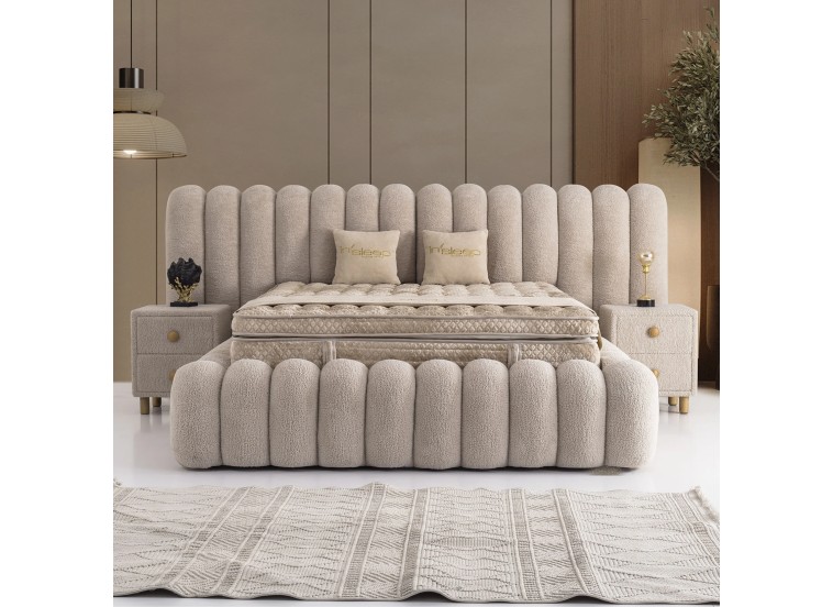 Κρεβάτι υφασμάτινο Marsel με αποθηκευτικό χώρο, 90x190 εκ., All4home