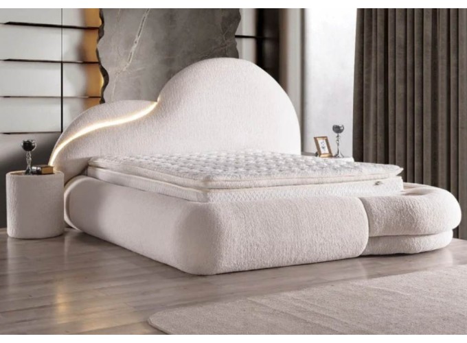 Κρεβάτι υφασμάτινο Atlantic με αποθηκευτικό χώρο, 120x200 εκ., All4home