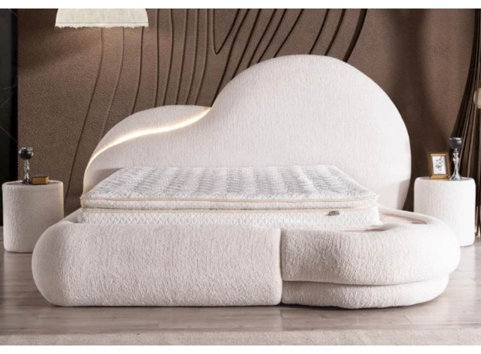 Κρεβάτι υφασμάτινο Atlantic με αποθηκευτικό χώρο, 120x200 εκ., All4home