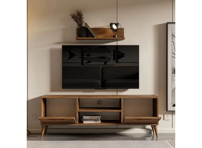 Έπιπλο Τηλεόρασης 1116 amalfi SENFONI,138x29.5xΥ48.6εκ., All4home