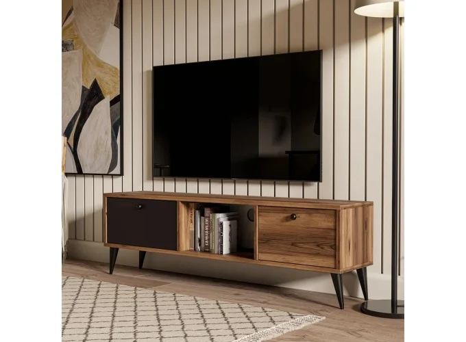 Έπιπλο Τηλεόρασης 1214 Lidya-Antrasit Serenat Μ138xΠ29.5xΥ42.6εκ., All4home