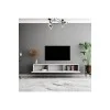 Έπιπλο Τηλεόρασης με πόρτες, 1230 SOLE λευκό Μ180xΠ31,8xΥ29,6εκ., All4home