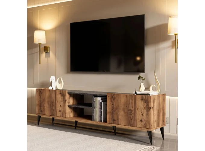 Έπιπλο Τηλεόρασης ,1330 Elegante Μ180xΠ34xΥ52 εκ., All4home
