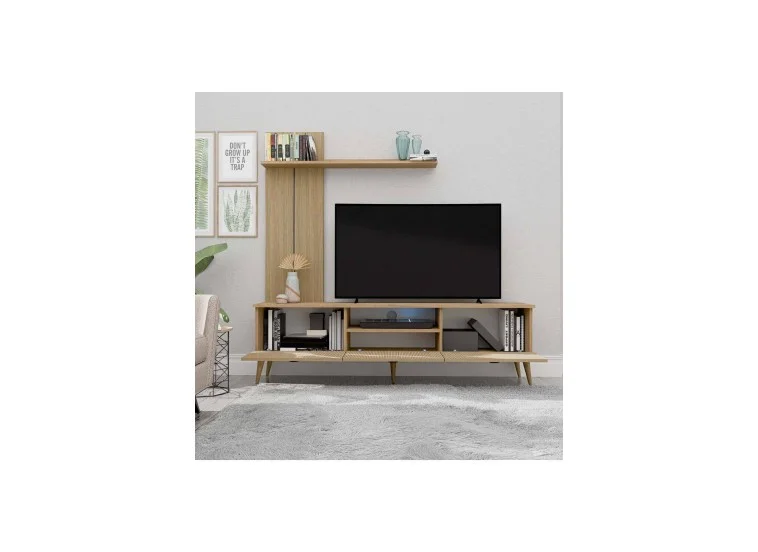 Έπιπλο Τηλεόρασης με ράφι ,Terra 1382 Μ180xΠ35xΥ53 εκ., All4home