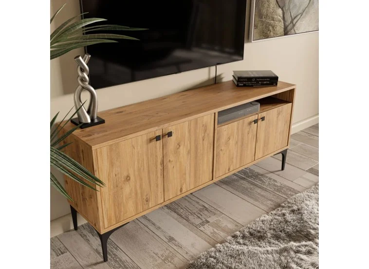 Έπιπλο Τηλεόρασης με ράφι,Artemis 1540 Μ138xΠ29,5xΥ48,6 εκ., All4home