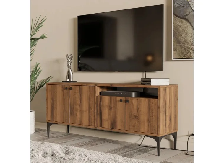 Έπιπλο Τηλεόρασης με ράφι,Artemis 1542 Μ138xΠ29,5xΥ48,6 εκ., All4home