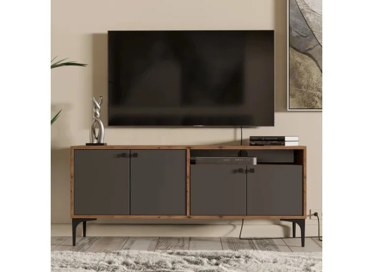 Έπιπλο Τηλεόρασης με ράφι,Artemis 1544 Μ138xΠ29,5xΥ48,6 εκ., All4home