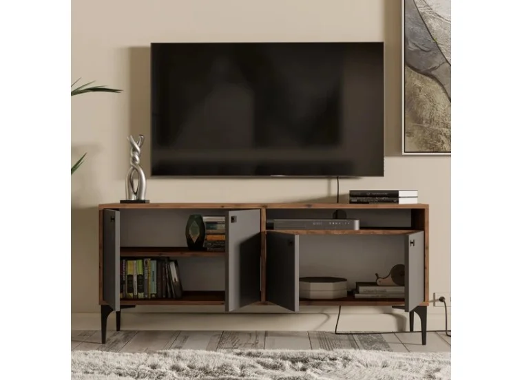 Έπιπλο Τηλεόρασης με ράφι,Artemis 1544 Μ138xΠ29,5xΥ48,6 εκ., All4home