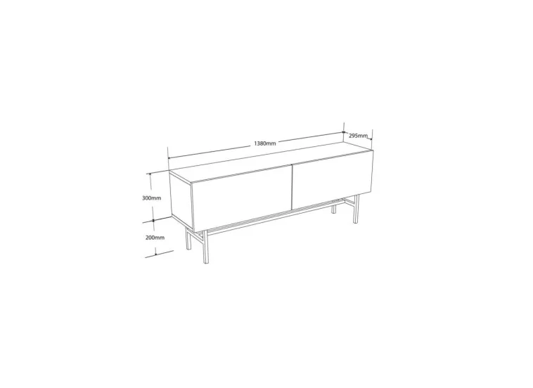 Έπιπλο Τηλεόρασης 4000 Felix, 50 x 138 x 29,5 εκ., All4home