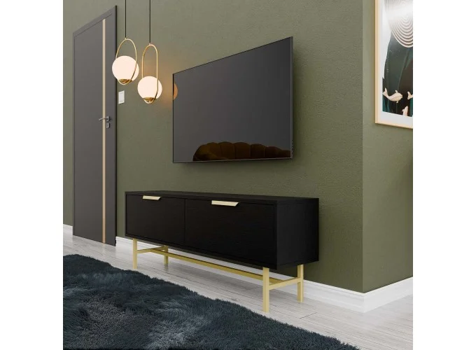 Έπιπλο Τηλεόρασης 4030 Nero, Μ138xΠ29.5xΥ50εκ., All4home