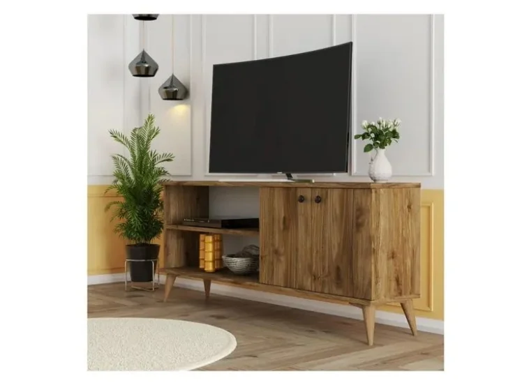 Έπιπλο Τηλεόρασης με ράφι,Everest 1570 Μ138xΠ29,5xΥ60 εκ., All4home