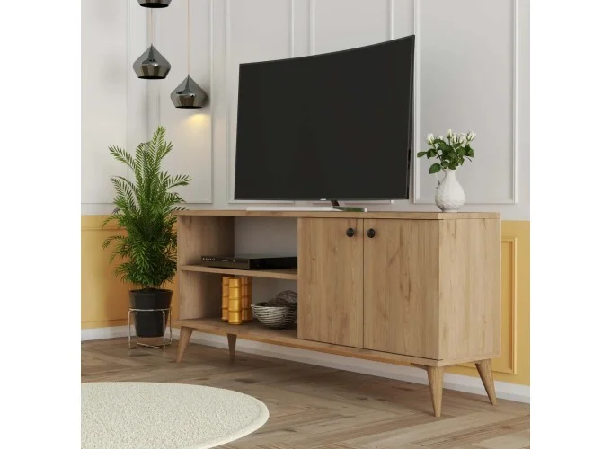Έπιπλο Τηλεόρασης με ράφι,Everest 1572 Μ138xΠ29,5xΥ60 εκ., All4home