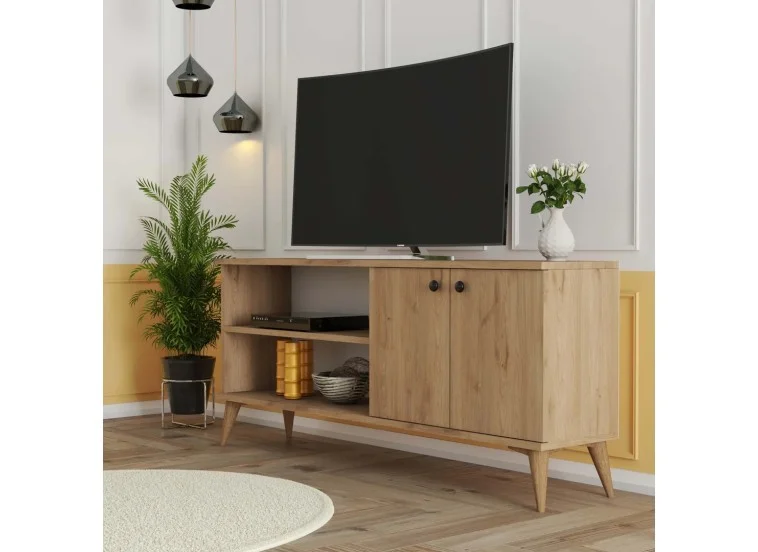Έπιπλο Τηλεόρασης με ράφι,Everest 1572 Μ138xΠ29,5xΥ60 εκ., All4home