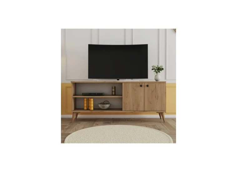 Έπιπλο Τηλεόρασης με ράφι,Everest 1572 Μ138xΠ29,5xΥ60 εκ., All4home