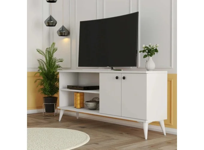 Έπιπλο Τηλεόρασης με ράφι,Everest 1574 Μ138xΠ29,5xΥ60 εκ., All4home