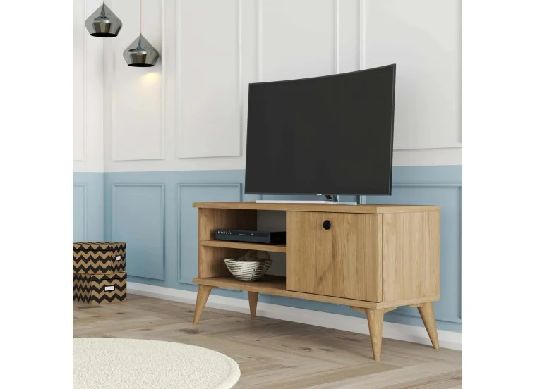 Έπιπλο Τηλεόρασης με ράφι,Retro 1552 Μ90xΠ29,5xΥ44,6 εκ., All4home