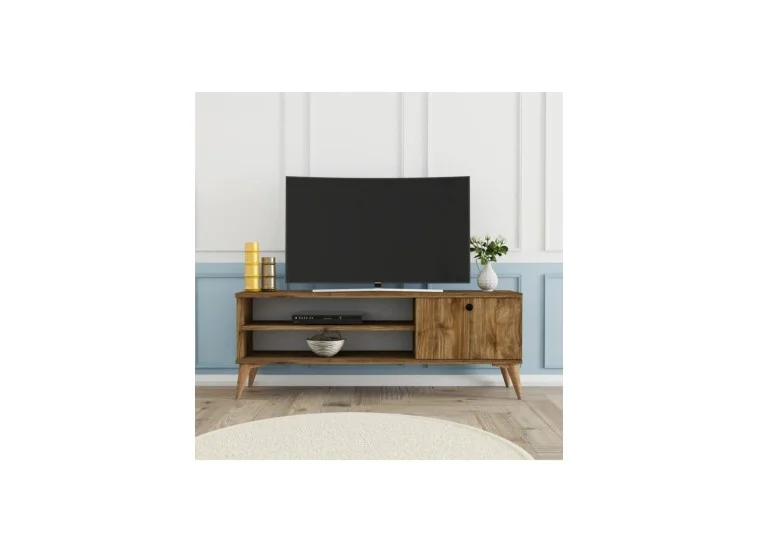 Έπιπλο Τηλεόρασης με ράφι,Retro 1560 Μ120xΠ29,5xΥ44,6 εκ., All4home